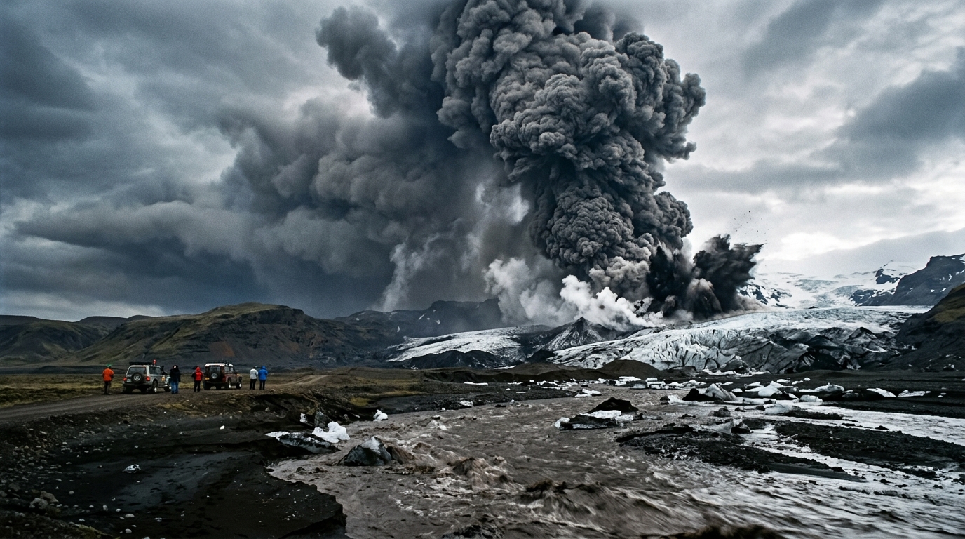 Eyjafjallajökulls subglasiale utbrudd i 2010 med freatomagmatisk askesky og jökulhlaup